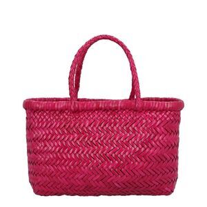 Dragon Diffusion Mini Flat Gora Leather Shoulder Bag, Pink